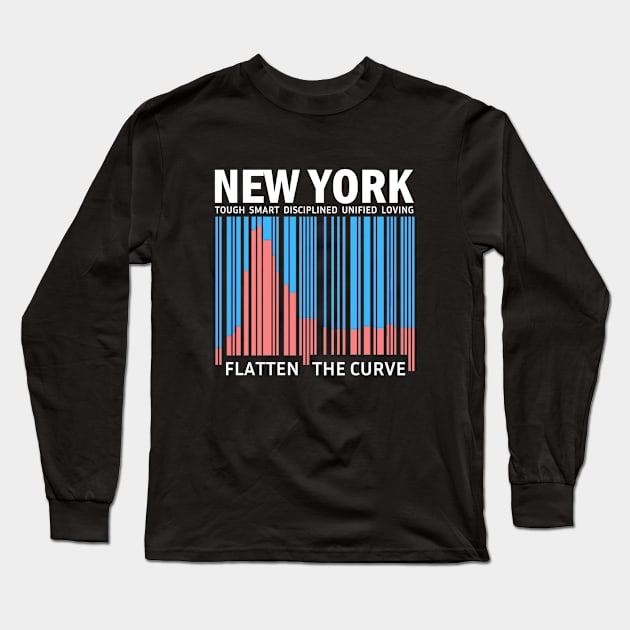 New York flatten the curve Long Sleeve T-Shirt by aktiveaddict